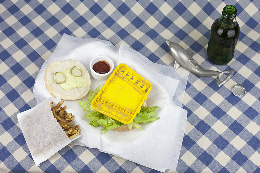 Fish Burger with Fries